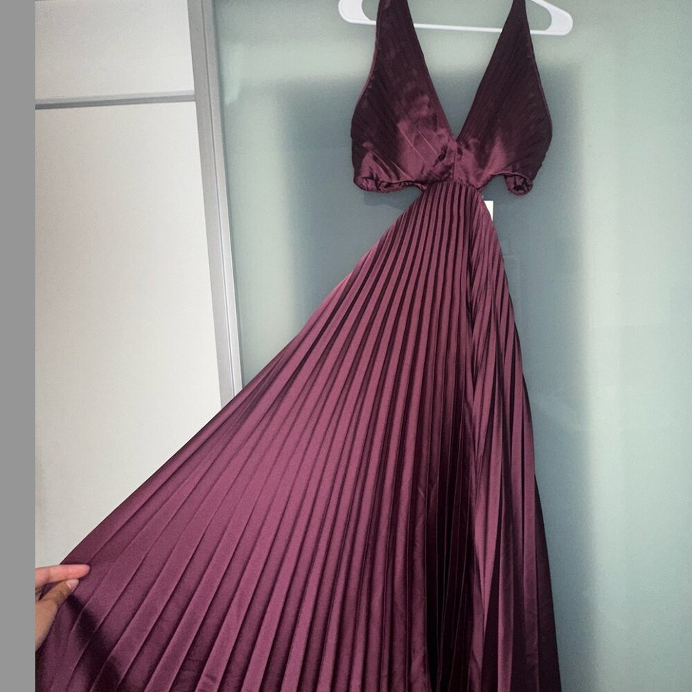 Fitch Cocktail Dress Abercrombie Cut Out, Maroon